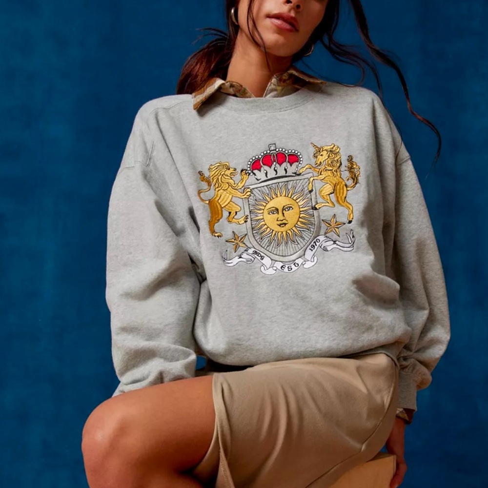 NWOT Urban Outfitters BDG Hardy Crest Pullover Sweatshirt
